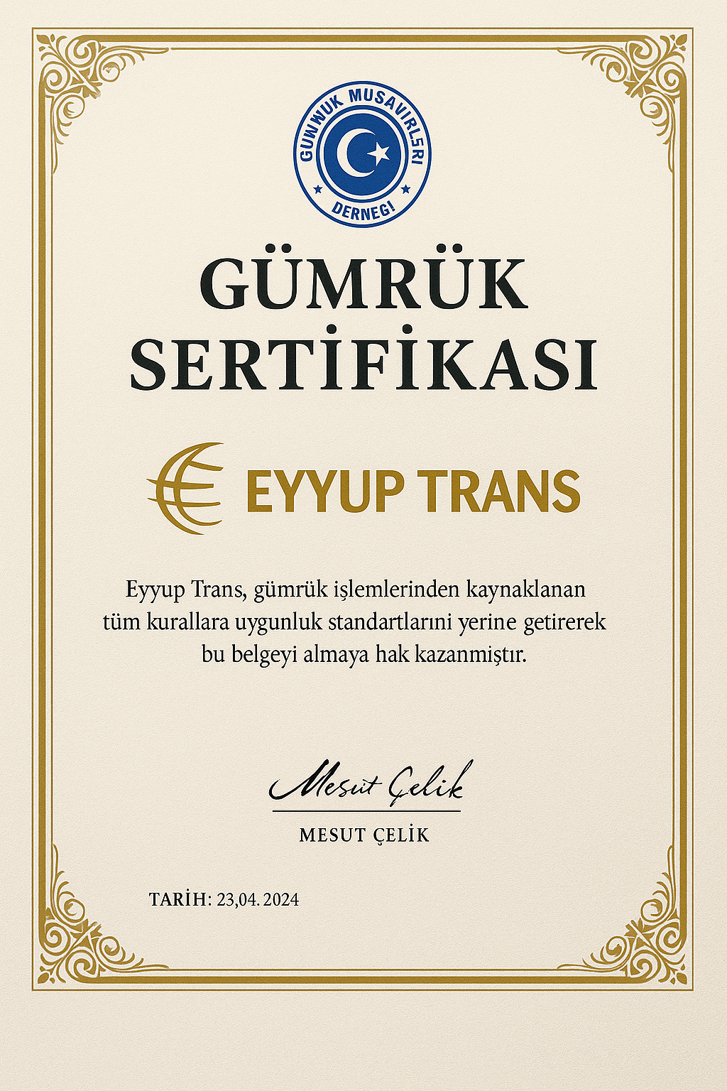 ISO 9001 Sertifikası